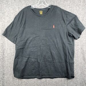 Polo Ralph Lauren T-Shirt Mens XXL Black Excellent Short Sleeve Pony Logo Tee